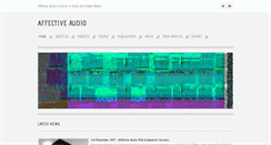 Desktop Screenshot of affectiveaudio.net